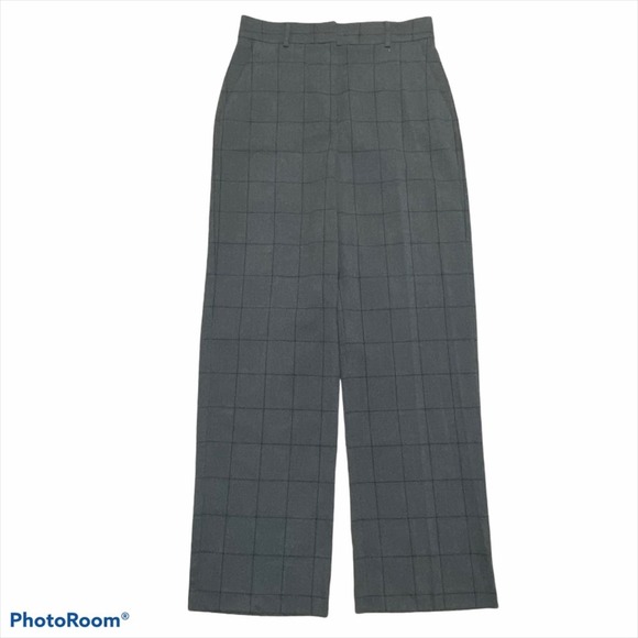MNG Gray Windowpane Suit Pants